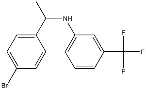 N-[1-(4-bromophenyl)ethyl]-3-(trifluoromethyl)aniline Struktur