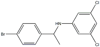 N-[1-(4-bromophenyl)ethyl]-3,5-dichloroaniline Struktur