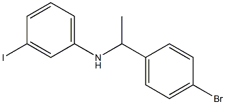 N-[1-(4-bromophenyl)ethyl]-3-iodoaniline Struktur