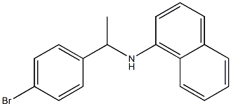 N-[1-(4-bromophenyl)ethyl]naphthalen-1-amine Struktur