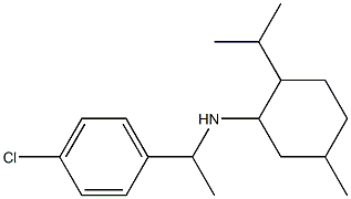 N-[1-(4-chlorophenyl)ethyl]-5-methyl-2-(propan-2-yl)cyclohexan-1-amine Struktur