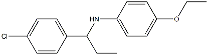 N-[1-(4-chlorophenyl)propyl]-4-ethoxyaniline Struktur