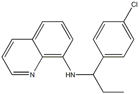 N-[1-(4-chlorophenyl)propyl]quinolin-8-amine Struktur