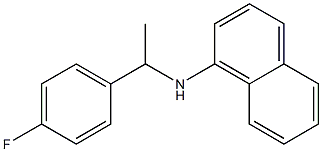 N-[1-(4-fluorophenyl)ethyl]naphthalen-1-amine Struktur