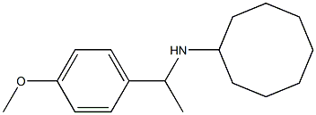 N-[1-(4-methoxyphenyl)ethyl]cyclooctanamine Struktur