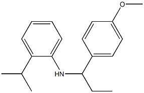 N-[1-(4-methoxyphenyl)propyl]-2-(propan-2-yl)aniline Struktur