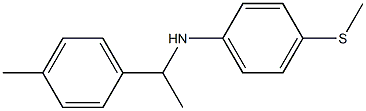 N-[1-(4-methylphenyl)ethyl]-4-(methylsulfanyl)aniline Struktur