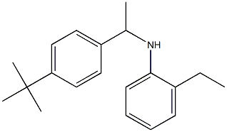 N-[1-(4-tert-butylphenyl)ethyl]-2-ethylaniline Struktur