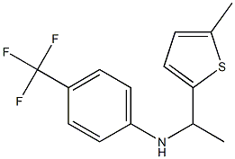 N-[1-(5-methylthiophen-2-yl)ethyl]-4-(trifluoromethyl)aniline Struktur