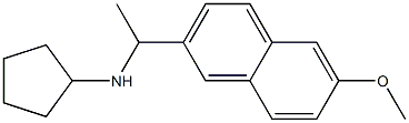 N-[1-(6-methoxynaphthalen-2-yl)ethyl]cyclopentanamine Struktur