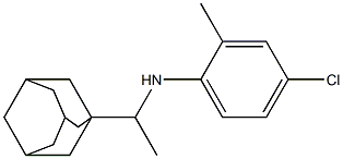 N-[1-(adamantan-1-yl)ethyl]-4-chloro-2-methylaniline Struktur