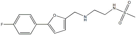 N-[2-({[5-(4-fluorophenyl)furan-2-yl]methyl}amino)ethyl]methanesulfonamide Struktur