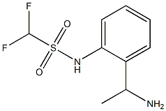 N-[2-(1-aminoethyl)phenyl]difluoromethanesulfonamide Struktur