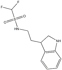 N-[2-(2,3-dihydro-1H-indol-3-yl)ethyl]-1,1-difluoromethanesulfonamide Struktur