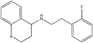 N-[2-(2-fluorophenyl)ethyl]-3,4-dihydro-2H-1-benzothiopyran-4-amine Struktur