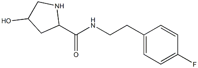 N-[2-(4-fluorophenyl)ethyl]-4-hydroxypyrrolidine-2-carboxamide Struktur