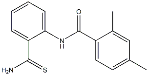 N-[2-(aminocarbonothioyl)phenyl]-2,4-dimethylbenzamide Struktur