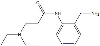 N-[2-(aminomethyl)phenyl]-3-(diethylamino)propanamide Struktur