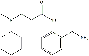 N-[2-(aminomethyl)phenyl]-3-[cyclohexyl(methyl)amino]propanamide Struktur