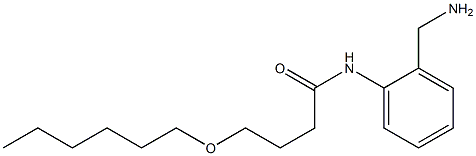 N-[2-(aminomethyl)phenyl]-4-(hexyloxy)butanamide Struktur