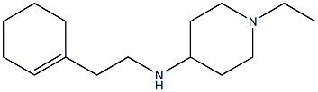 N-[2-(cyclohex-1-en-1-yl)ethyl]-1-ethylpiperidin-4-amine Struktur