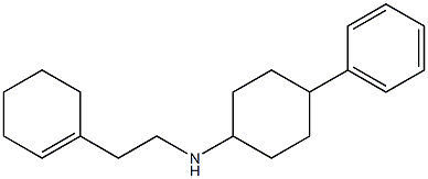 N-[2-(cyclohex-1-en-1-yl)ethyl]-4-phenylcyclohexan-1-amine Struktur