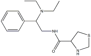 N-[2-(diethylamino)-2-phenylethyl]-1,3-thiazolidine-4-carboxamide Struktur