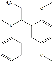 N-[2-amino-1-(2,5-dimethoxyphenyl)ethyl]-N-methyl-N-phenylamine Struktur