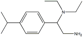 N-[2-amino-1-(4-isopropylphenyl)ethyl]-N,N-diethylamine Struktur