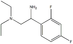 N-[2-amino-2-(2,4-difluorophenyl)ethyl]-N,N-diethylamine Struktur