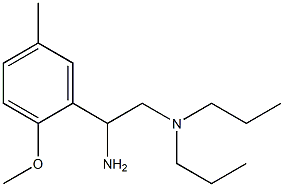 N-[2-amino-2-(2-methoxy-5-methylphenyl)ethyl]-N,N-dipropylamine Struktur