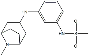 N-[3-({8-methyl-8-azabicyclo[3.2.1]octan-3-yl}amino)phenyl]methanesulfonamide Struktur