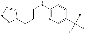 N-[3-(1H-imidazol-1-yl)propyl]-5-(trifluoromethyl)pyridin-2-amine Struktur