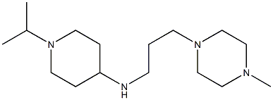 N-[3-(4-methylpiperazin-1-yl)propyl]-1-(propan-2-yl)piperidin-4-amine Struktur