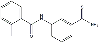 N-[3-(aminocarbonothioyl)phenyl]-2-methylbenzamide Struktur