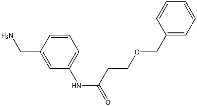 N-[3-(aminomethyl)phenyl]-3-(benzyloxy)propanamide Struktur