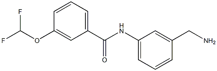 N-[3-(aminomethyl)phenyl]-3-(difluoromethoxy)benzamide Struktur