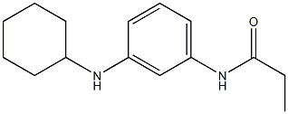 N-[3-(cyclohexylamino)phenyl]propanamide Struktur