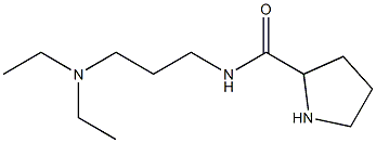 N-[3-(diethylamino)propyl]pyrrolidine-2-carboxamide Struktur