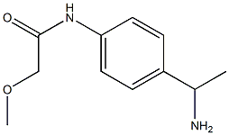 N-[4-(1-aminoethyl)phenyl]-2-methoxyacetamide Struktur