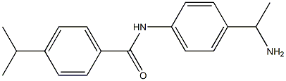 N-[4-(1-aminoethyl)phenyl]-4-(propan-2-yl)benzamide Struktur