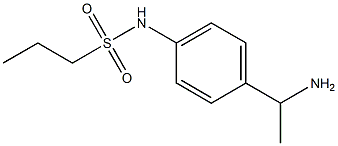 N-[4-(1-aminoethyl)phenyl]propane-1-sulfonamide Struktur