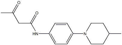 N-[4-(4-methylpiperidin-1-yl)phenyl]-3-oxobutanamide Struktur