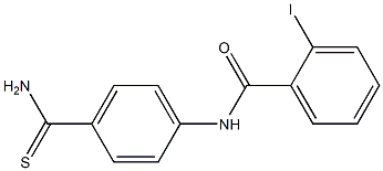 N-[4-(aminocarbonothioyl)phenyl]-2-iodobenzamide Struktur