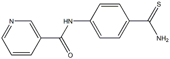 N-[4-(aminocarbonothioyl)phenyl]nicotinamide Struktur