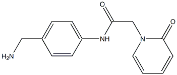 N-[4-(aminomethyl)phenyl]-2-(2-oxopyridin-1(2H)-yl)acetamide Struktur