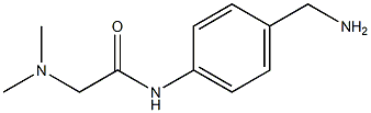 N-[4-(aminomethyl)phenyl]-2-(dimethylamino)acetamide Struktur