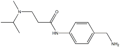 N-[4-(aminomethyl)phenyl]-3-[isopropyl(methyl)amino]propanamide Struktur