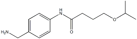 N-[4-(aminomethyl)phenyl]-4-(propan-2-yloxy)butanamide Struktur