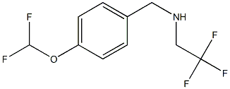 N-[4-(difluoromethoxy)benzyl]-N-(2,2,2-trifluoroethyl)amine Struktur